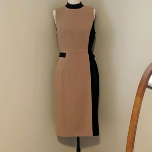 White House Black Market Mock Neck Sheath Dress